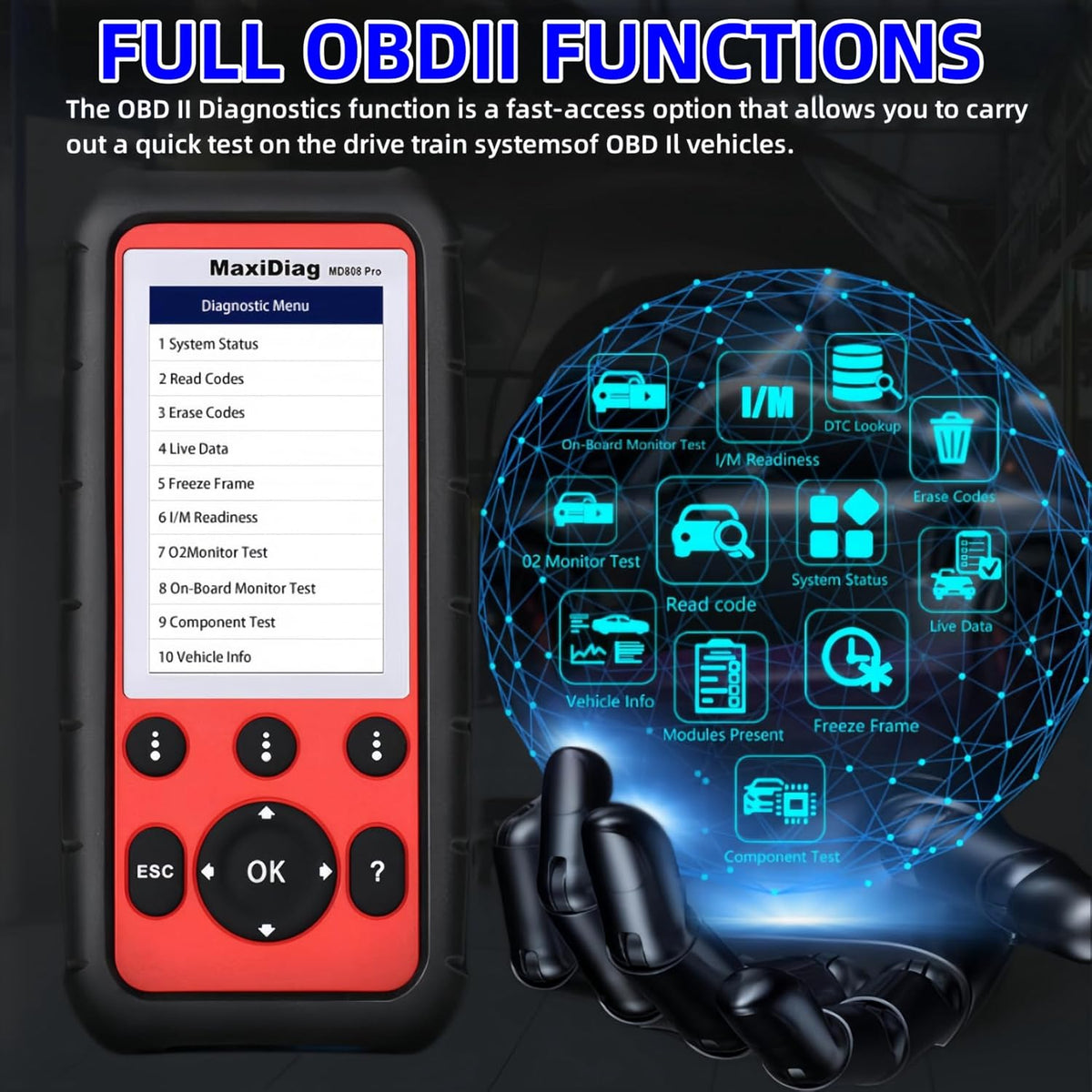 OBD2 Scanner Diagnostic Scan Tool G5118
