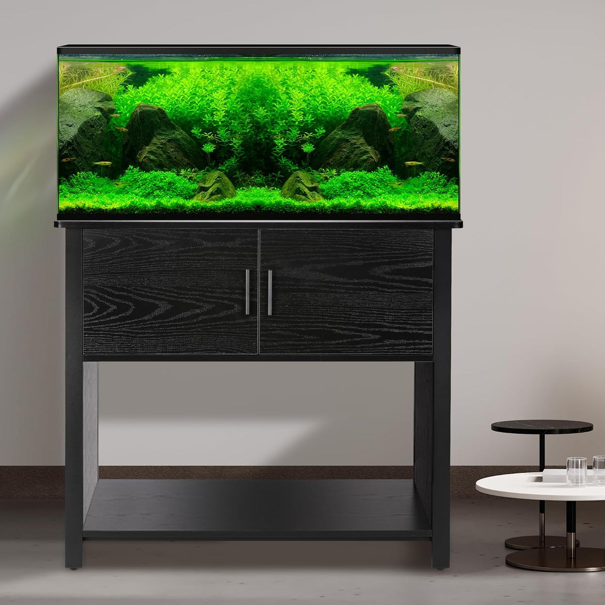 Aquarium Stand, 40-50 Gallon, Metal Frame, 18.9" D x 36.6" W x 32" H D3804