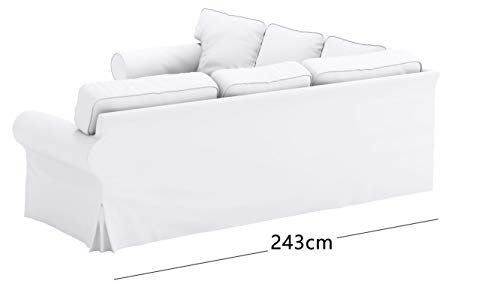 Polyester Flax Light Gray Slipcovers for 2 + 2 Sectional Corner Sofa W6691