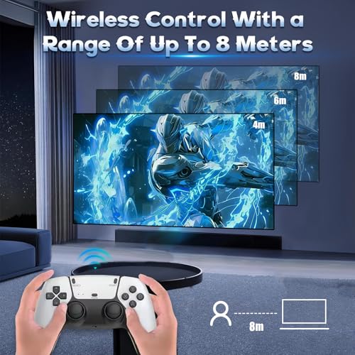Retro Game Console with 40000+ Games, 4K HDMI, Dual 2.4Ghz Wireless Controllers (128G) I631152