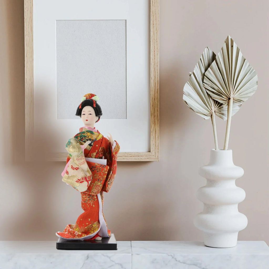 2 Pc Silk Kimono Doll A498
