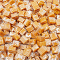 CARAMEL SQUARES Candy 2 lb Bulk Bag Soft Chewy Taffy Classic Milk Flavor Individually Wrapped 128 Pieces D948456