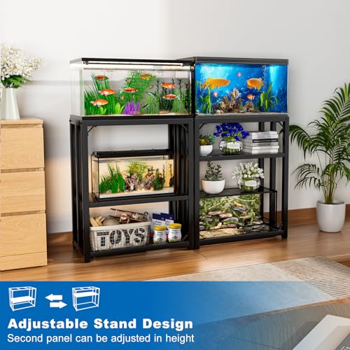 20 Gallon Metal Adjustable Fish Tank Stand Q4635