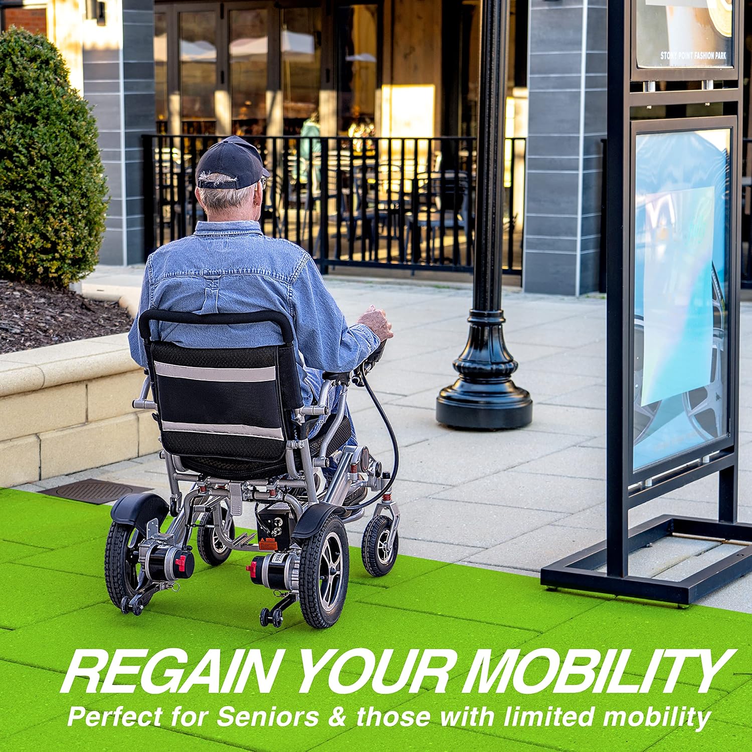 Gray Electric Wheelchair Y679