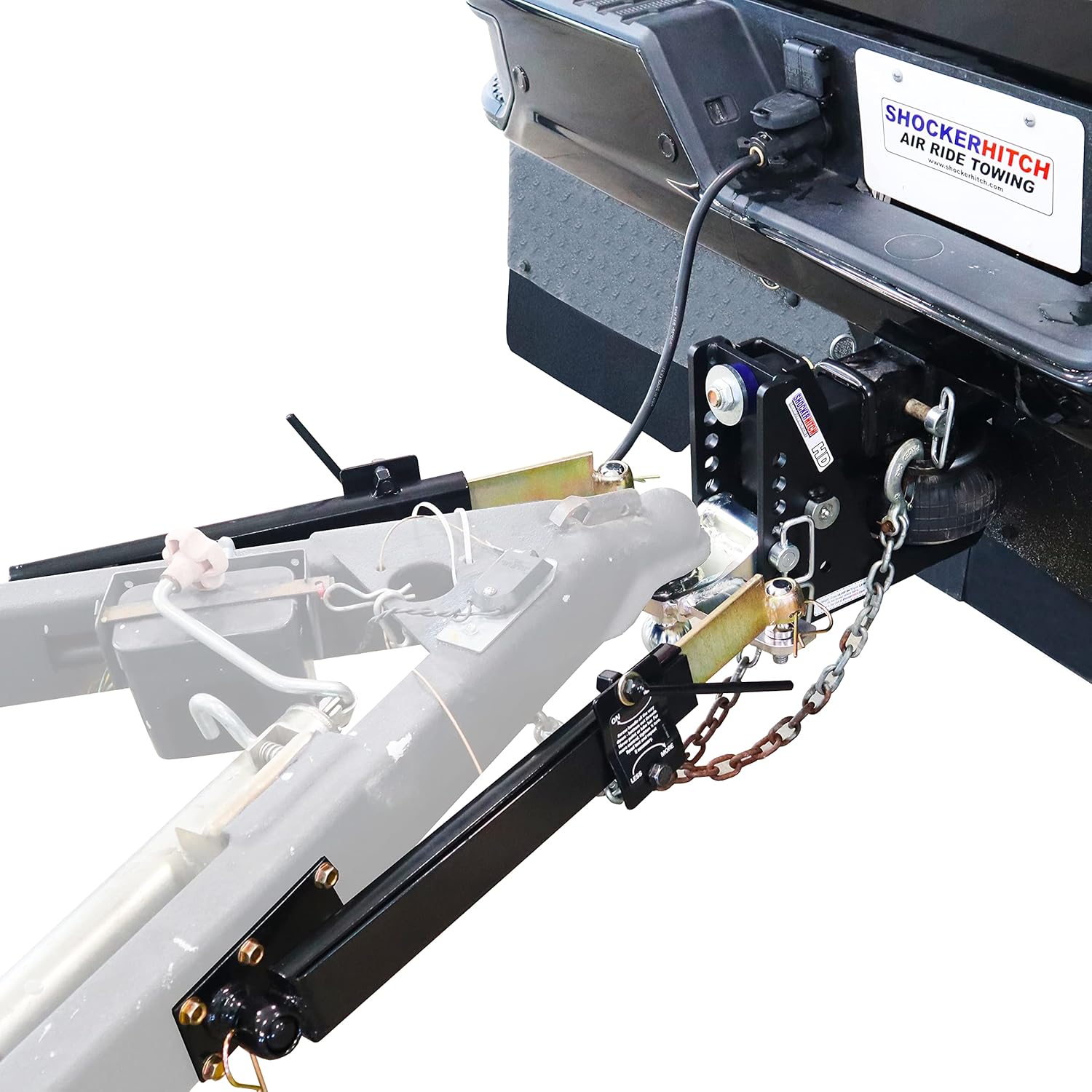 Black Air Hitch & Sway Control Towing Kit, Fits 3" Hitch 2 Sway Arm M6195