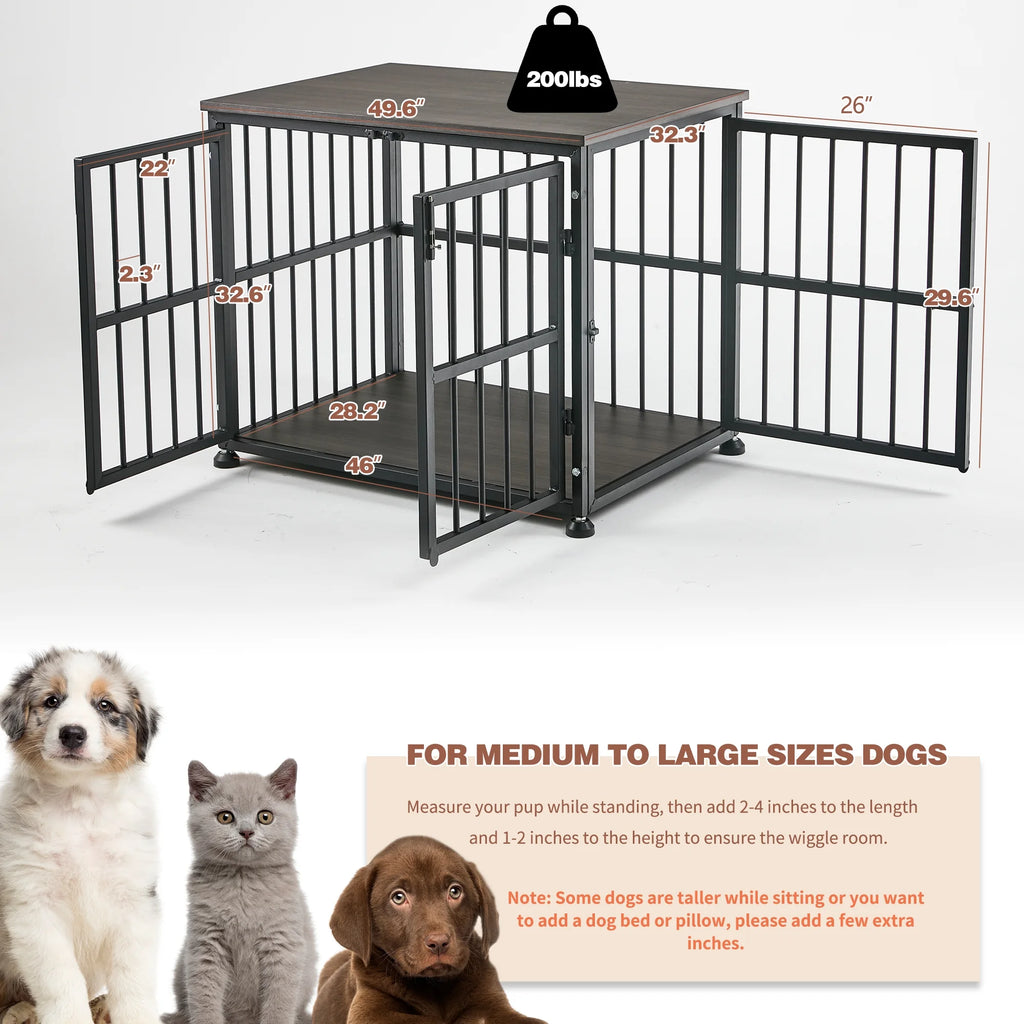 48Inch Heavy Duty Wooden Dog Crate T499686