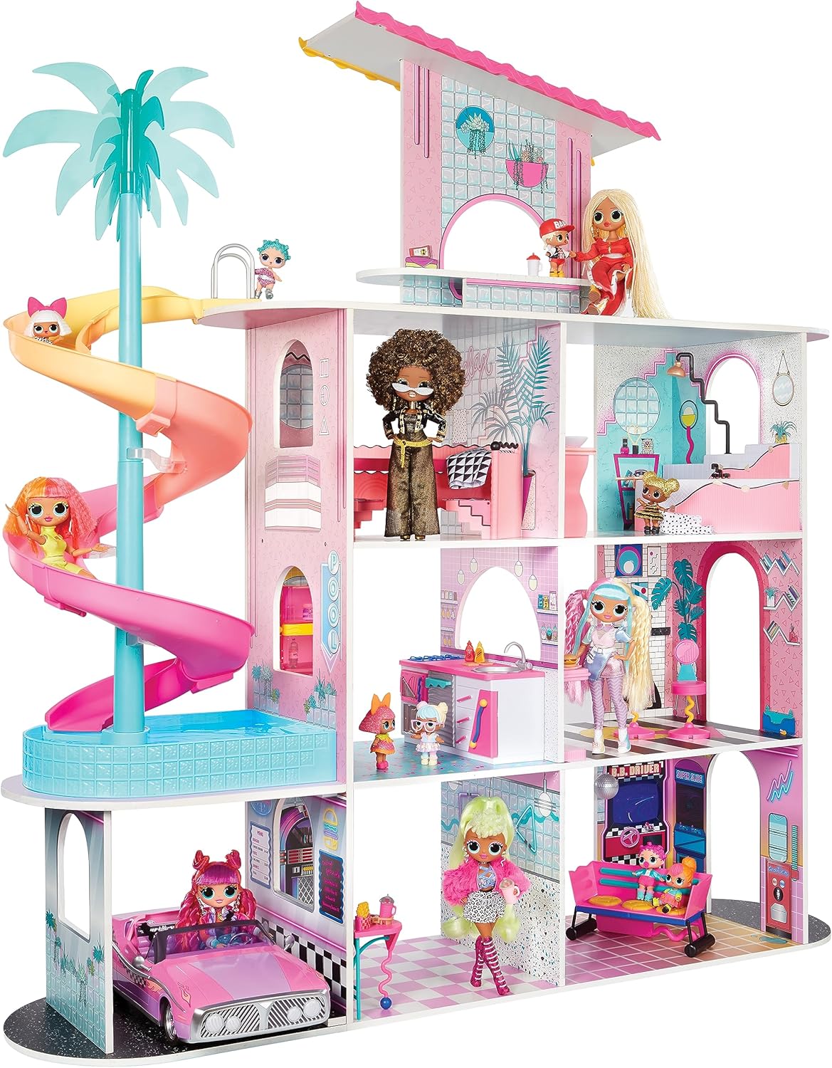 OMG Fashion House Playset with 85+ Surprises and Real Wood K231294