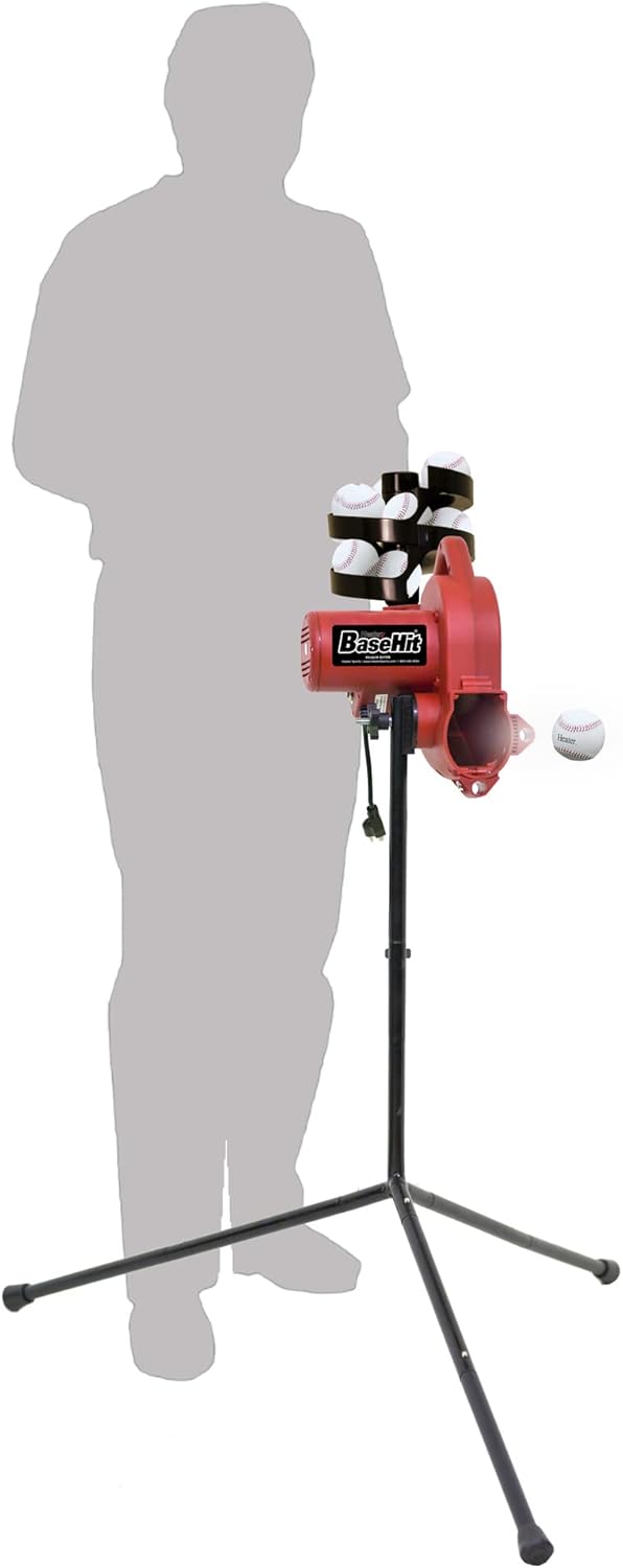 Base Hit Lite & Real Baseball Pitching Machine X830