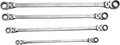 4-Piece SAE Double Box Universal Spline Ratcheting Wrench Set W787001