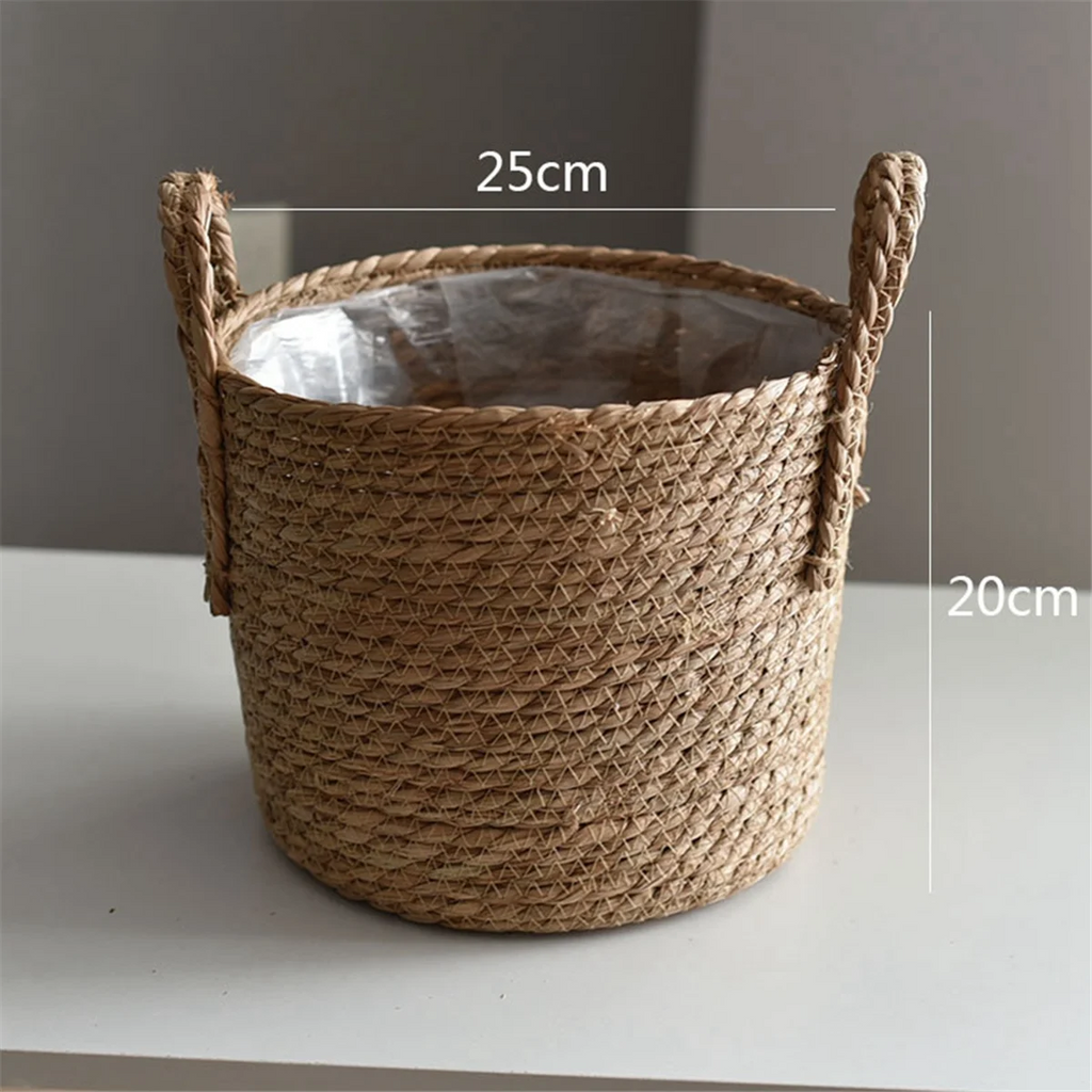 Seagrass Woven Planter Basket Y27627