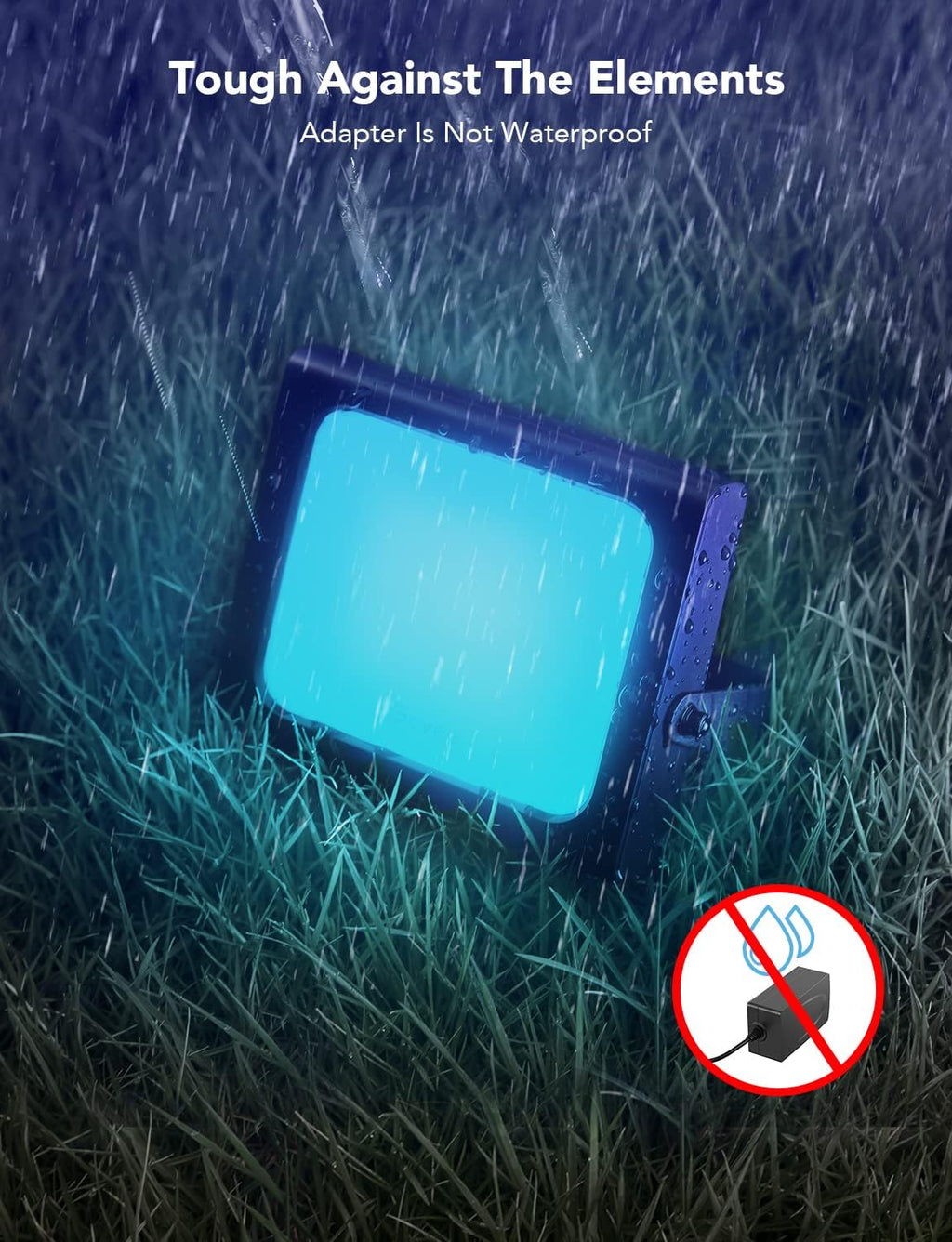 2 Pack RGBIC LED Flood Lights P1480