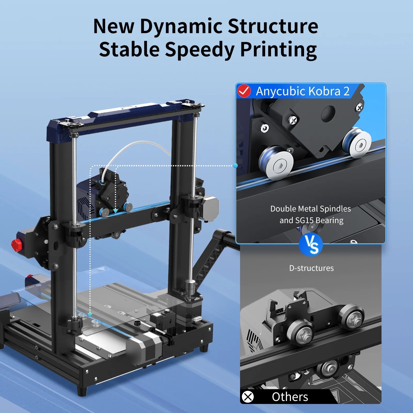 8.7"x8.7"x9.84" 3D Printer Y198267