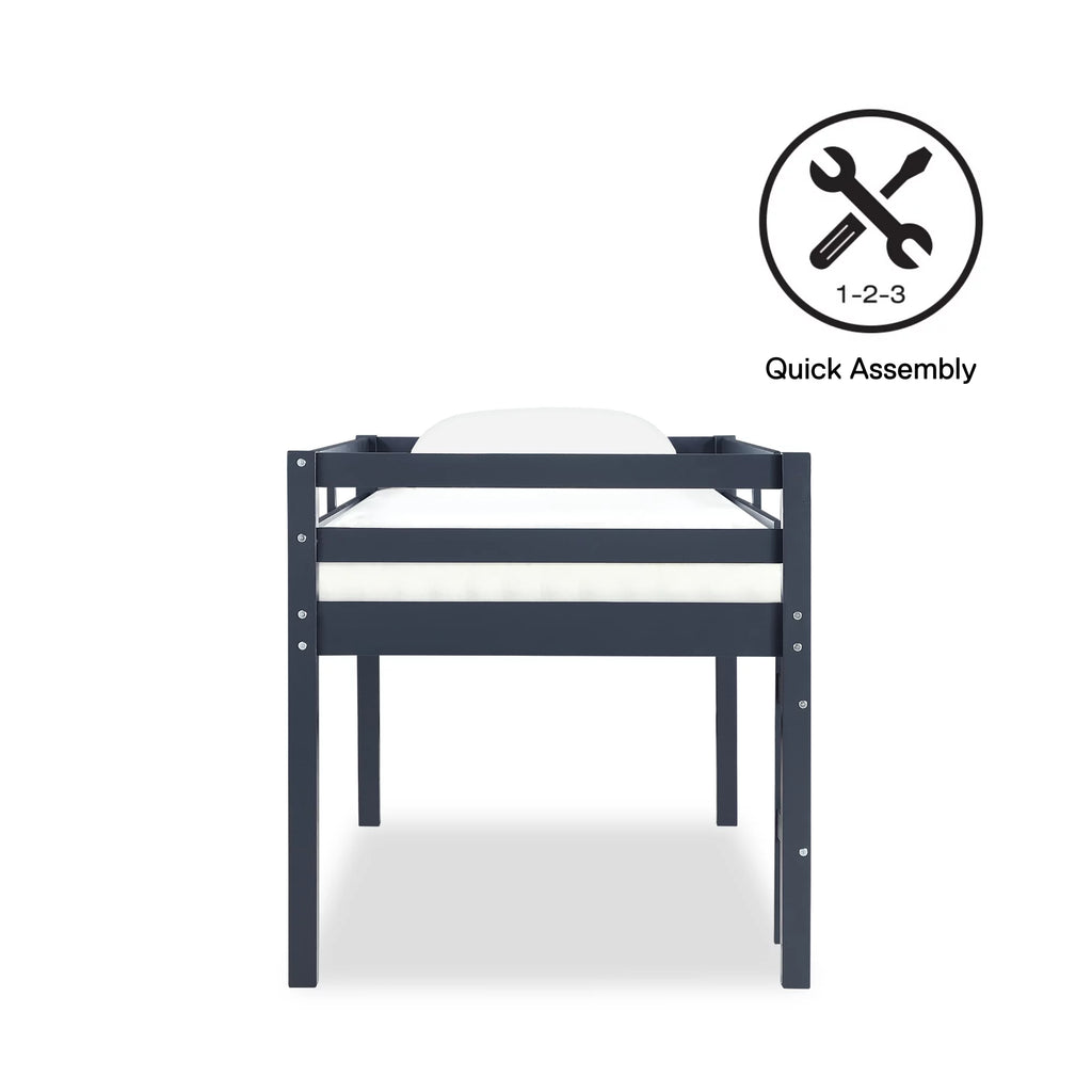 Blue Twin Loft Bed M879
