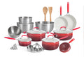 25 Piece Ceramic Nonstick Aluminum Cookware Set O88141