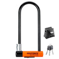 Heavy Duty Bicycle U Lock Bike Lock with Bracket (4-Inch x 11.5-Inch) E467210