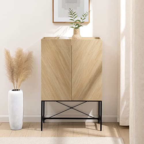 Dark Walnut 2-Door Tall Accent Cabinet U4692