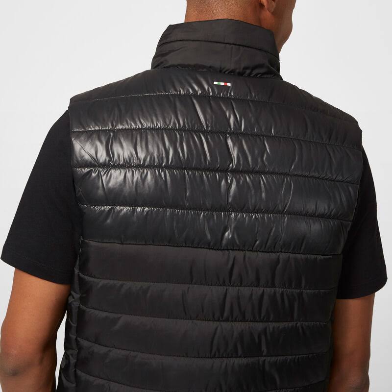 Black Red Padded Vest N9159