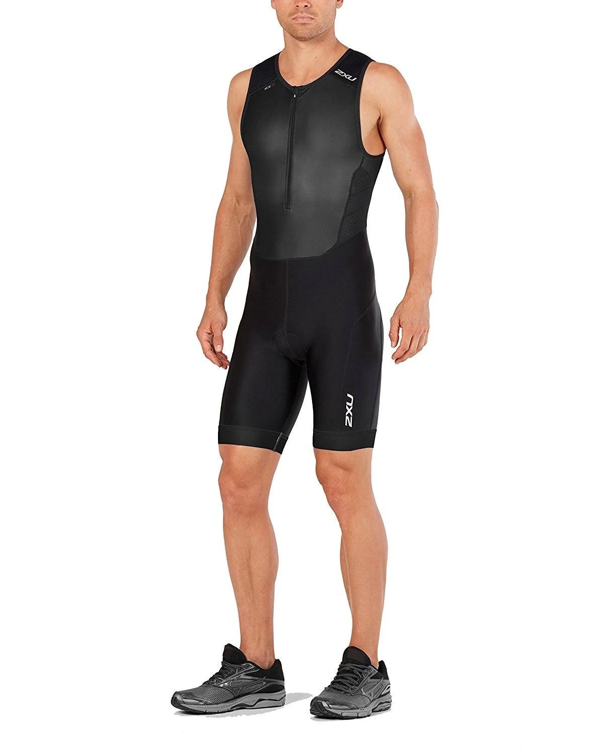 Black Front Zip Trisuit M7705