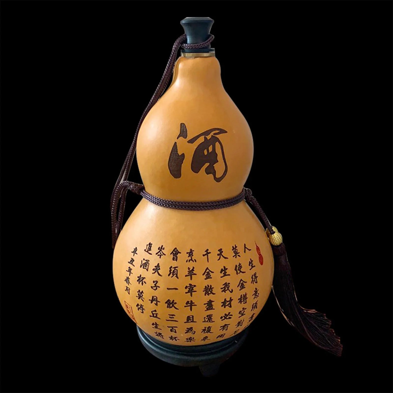 Portable Gourd Water Bottle Calabash Kettle Teapot W175800