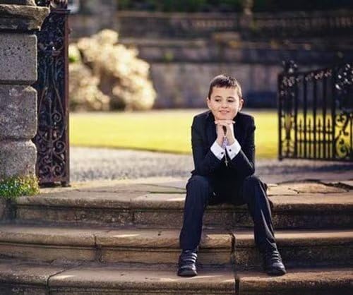 Boys Linen 2 Piece Suit Jacket Pant Tuxedo C6346