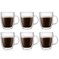10oz Double Wall Insulated Glass Mug Set of 2 J74487