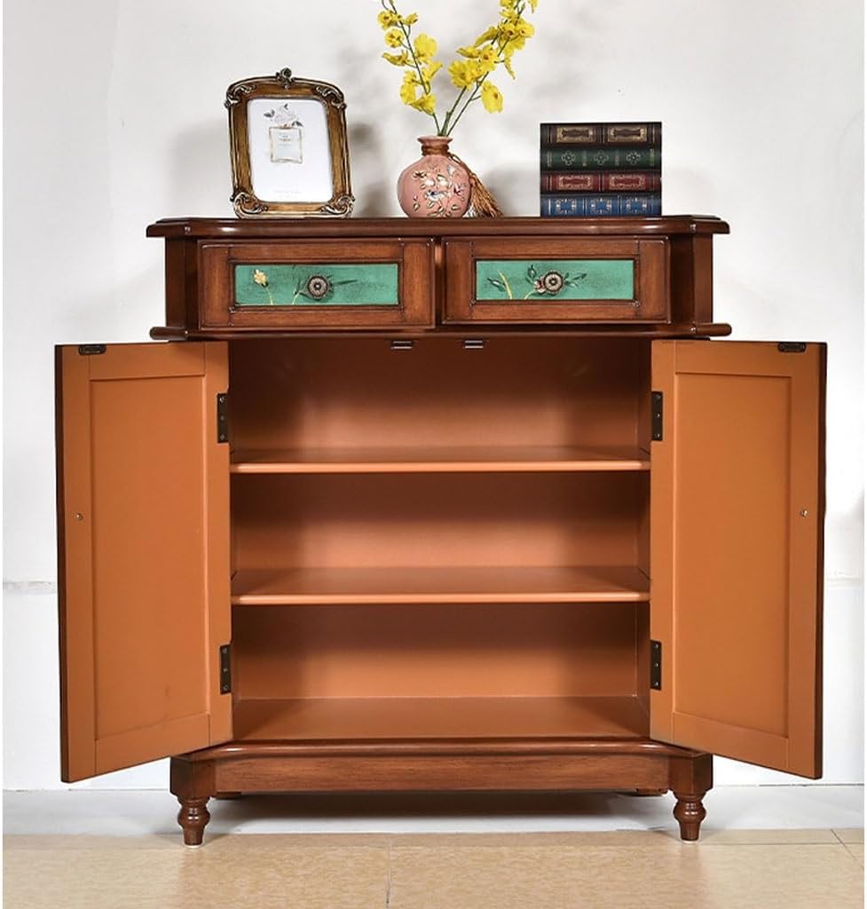 Pastoral Painted Retro Old Furniture Storage Drawer Sideboard M2699