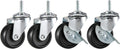 Set of 4 Black Heavy Duty Caster Roller Wheels W66063