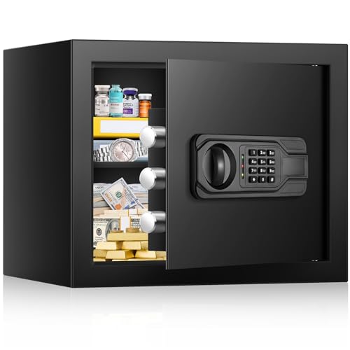 2.5 Cu ft Steel Security Safe with Programmable Keypad Lock V4750