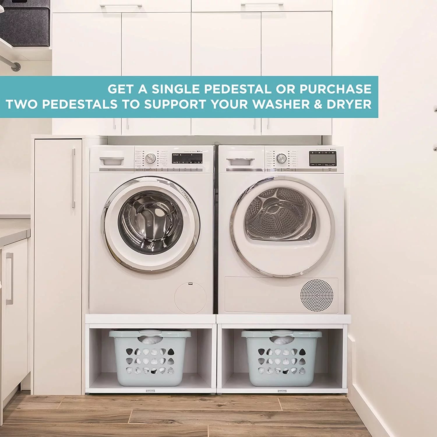 Wooden Laundry Pedestal P2697