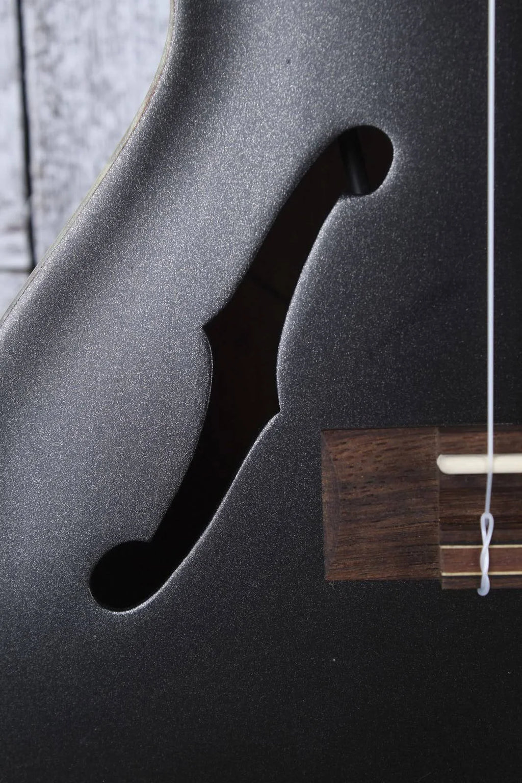 Metallic Black Archtop Tenor Ukulele S86608