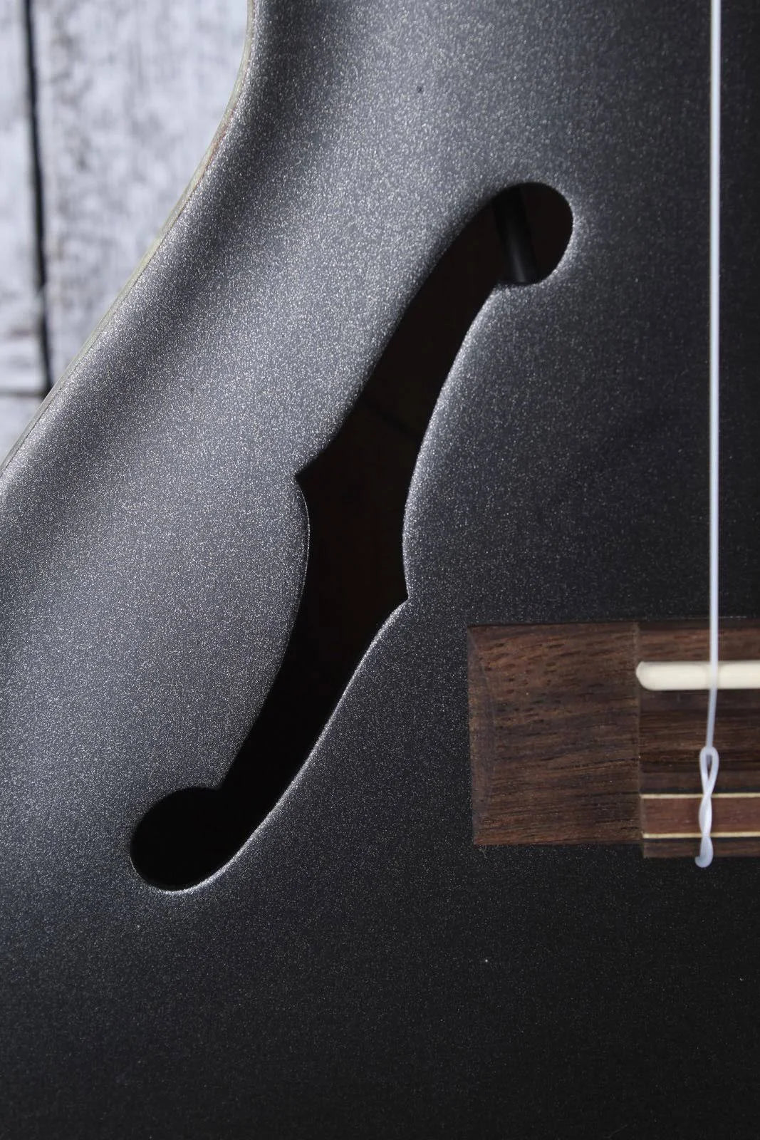 Metallic Black Archtop Tenor Ukulele S86608