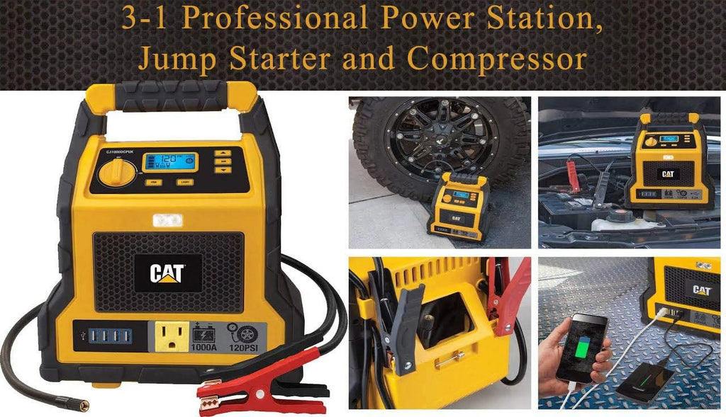 3-in-1 1000Amp Power Station with Jump Starter and Compressor U308232