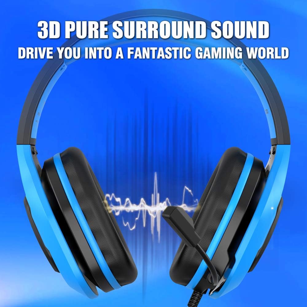 Blue Gaming Headset with Mic V3622
