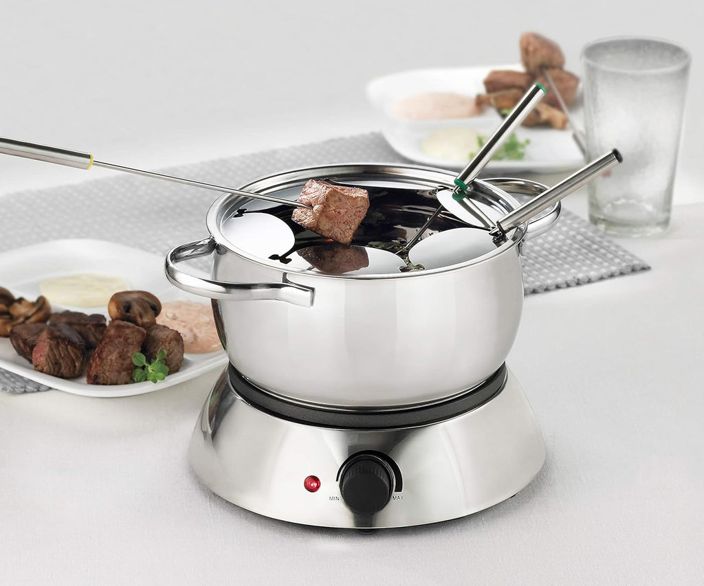 3-in-1 Electric Fondue Set, 81 Ounce, Silver A2276