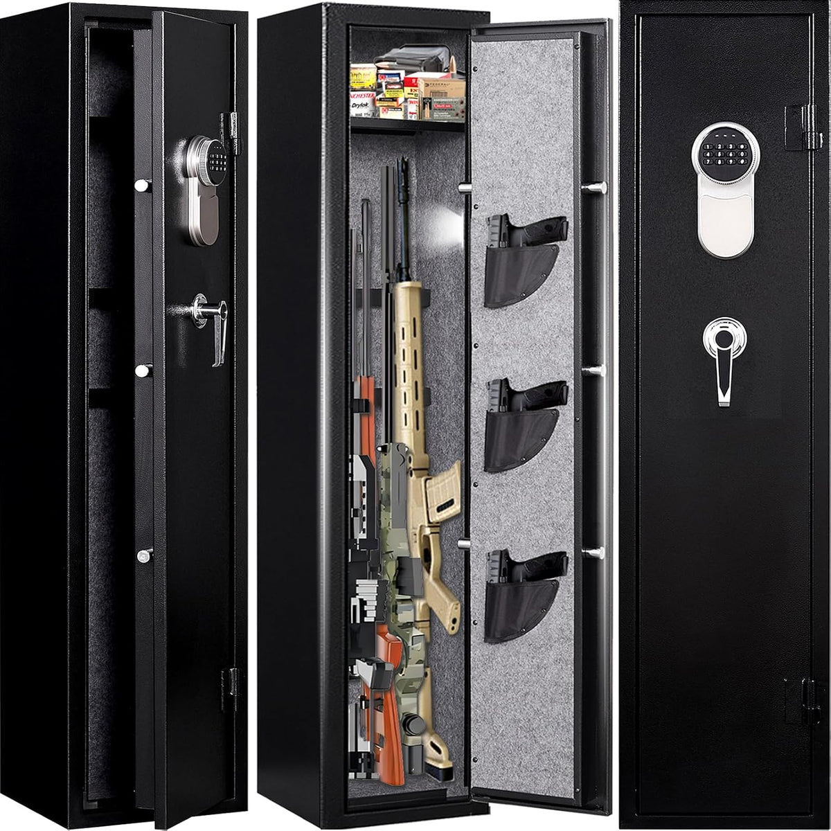 5-6 Gun Safe with Removable Shelfs and 3 Pistol Pocket S20134
