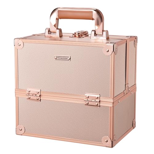 10 Inch Portable Makeup Train Case with Lockable T206