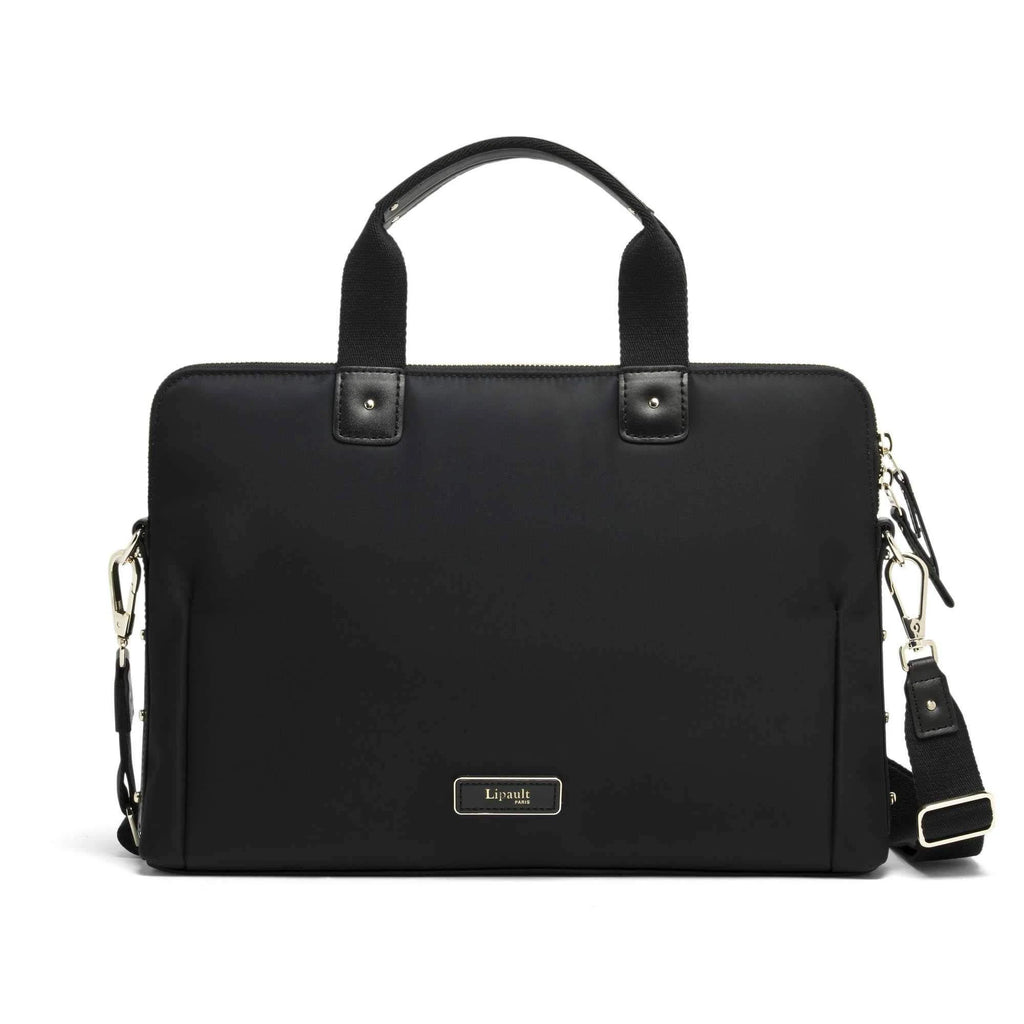 Jet Black Slim Laptop Bag K721