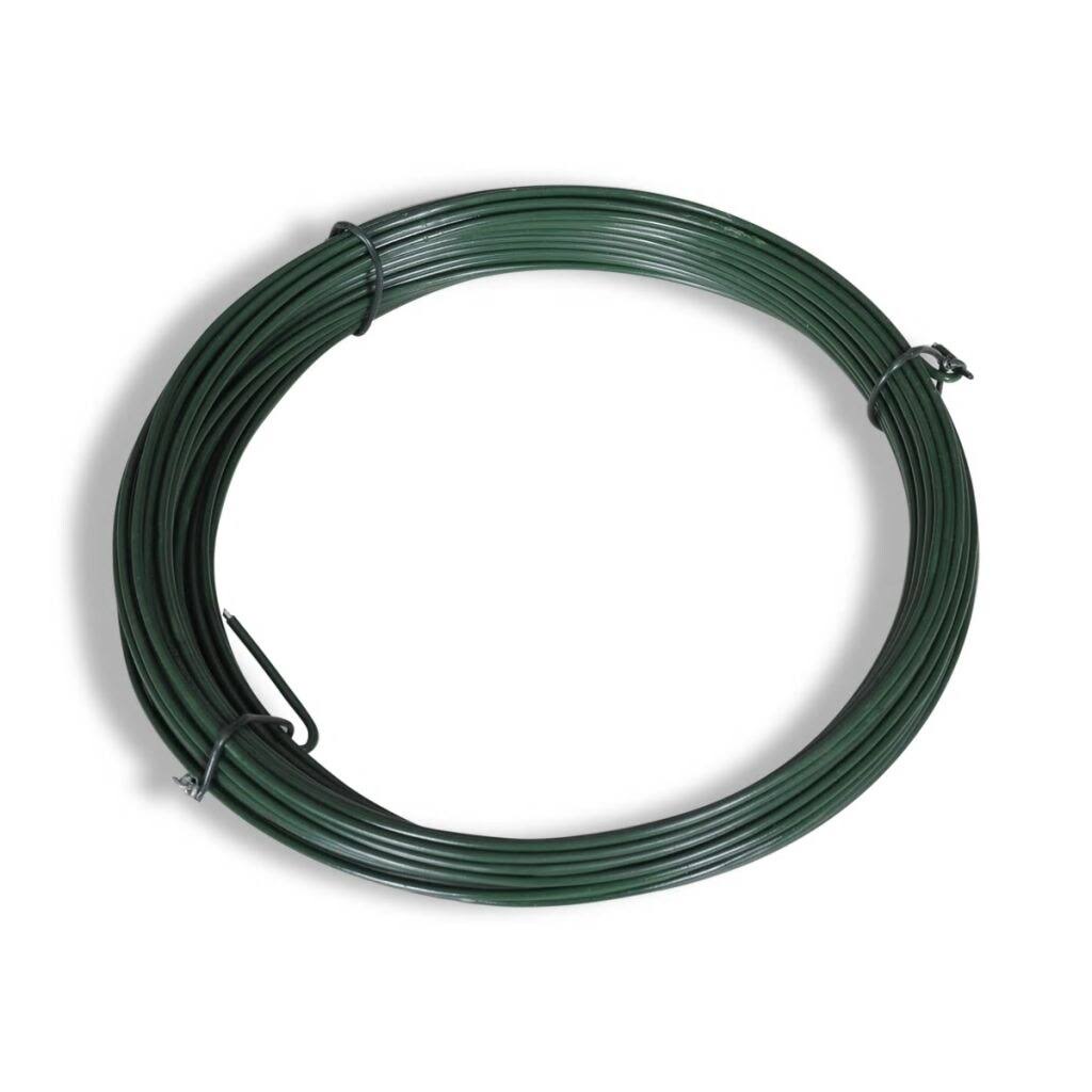Green Steel Chain Link Fence with Posts 3x22 x 82 Z3361