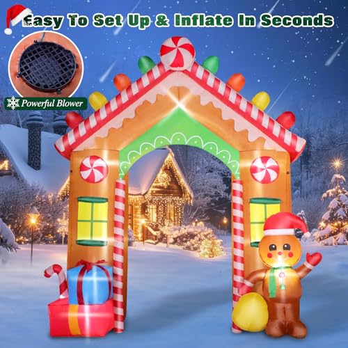 10 FT Christmas Inflatable Santa Claus with LED Lights A5738