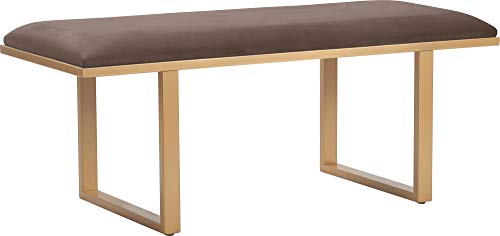 Dark Grey Velvet Bedside Bench N262602