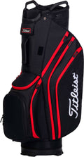 Black/Black/Red Lightweight Golf Bag V936