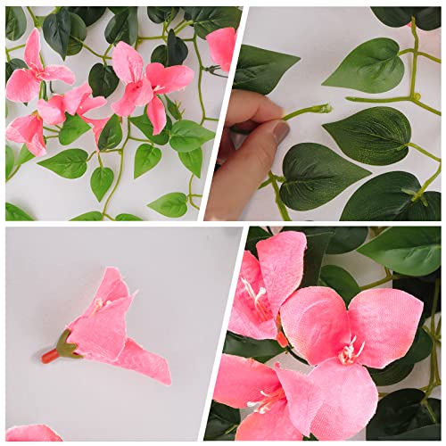 UV Resistant Artificial Bougainvillea Hanging Plant M7289