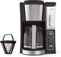 12-cup Glass Carafe Black Stainless Steel Programmable Brewer D20738