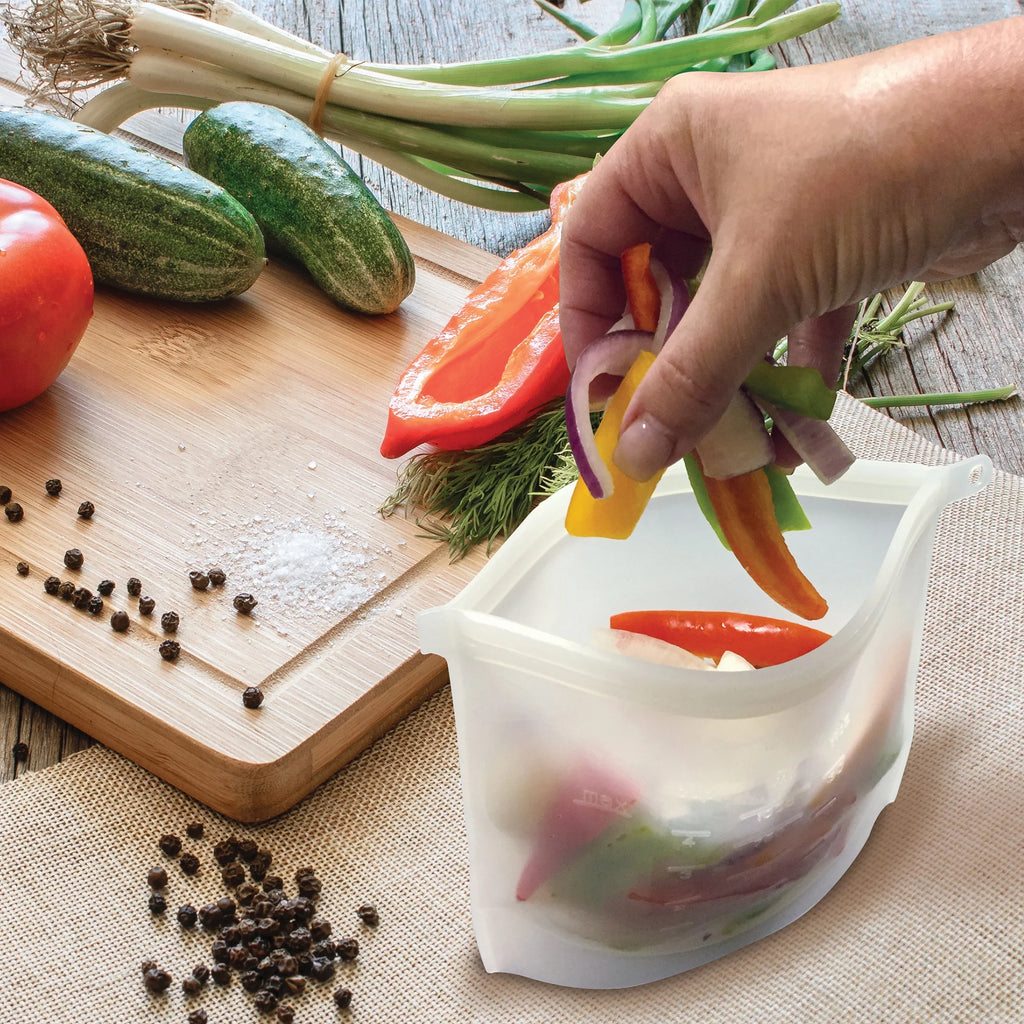 Silicone Reusable Food Storage Bags Set of 6 X8201