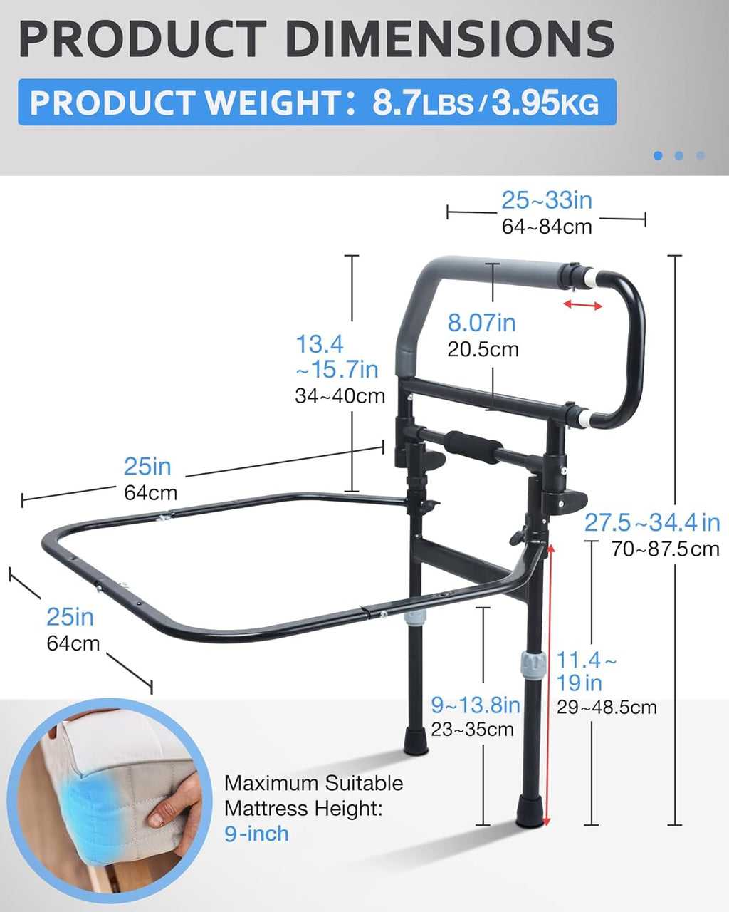 Foldable Bed Assist Handle L988517