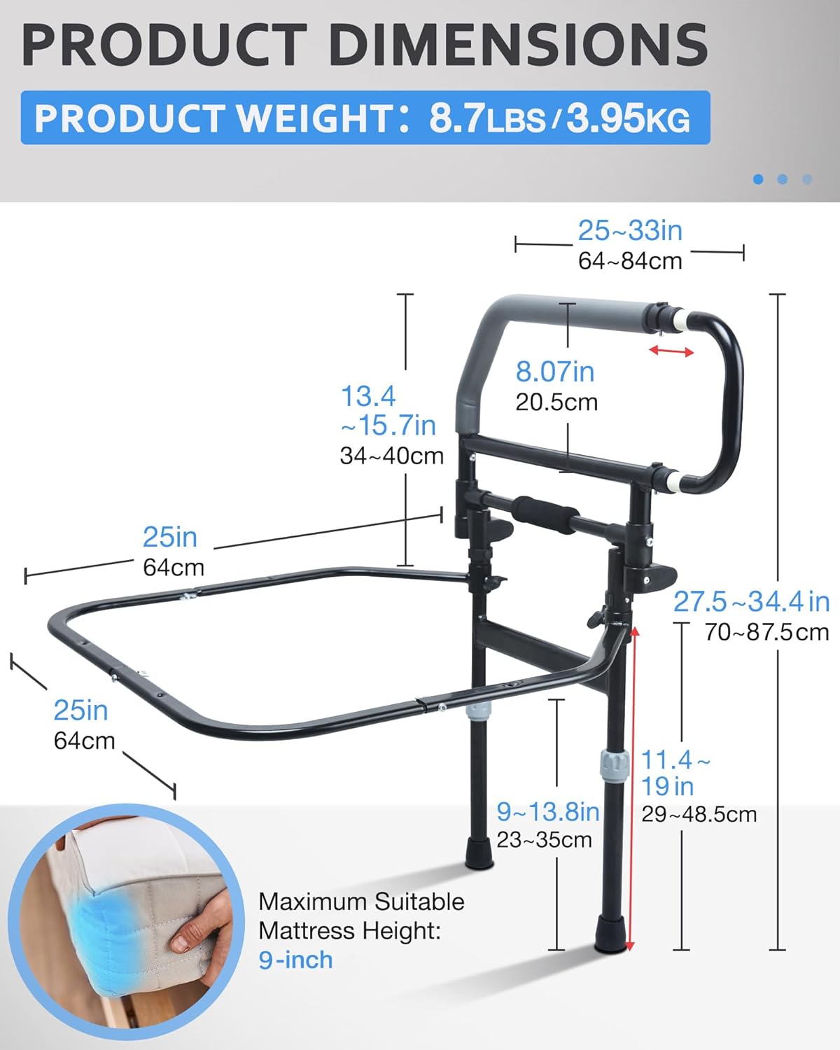 Foldable Bed Assist Handle L988517