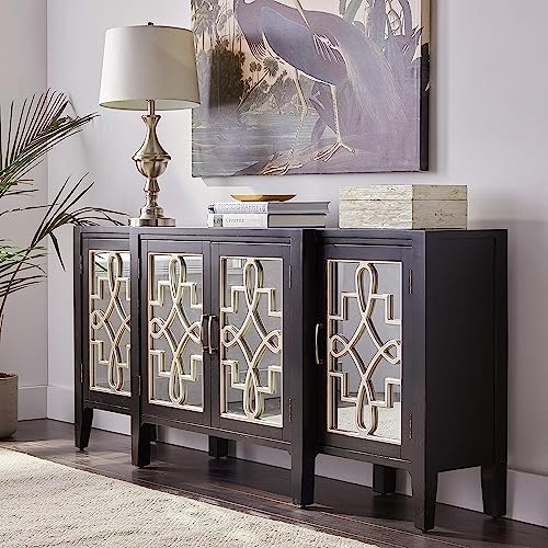 Antique Black Console Table N389988