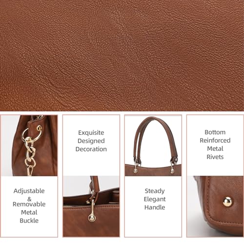 PU Leather Top Handle Satchel Shoulder Bag Tote Bag O416989
