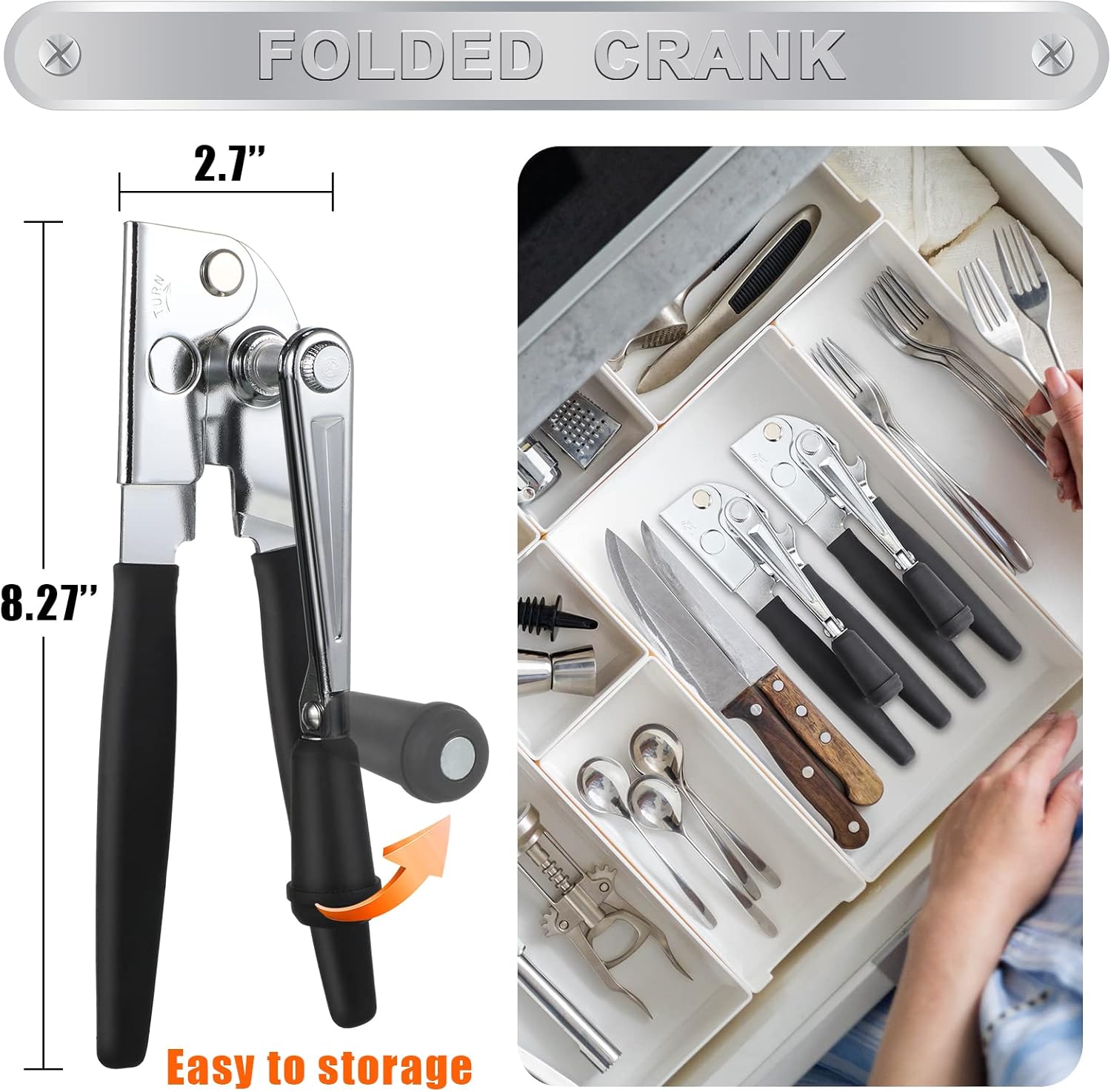 Stainless Steel Manual Can Opener Q2633