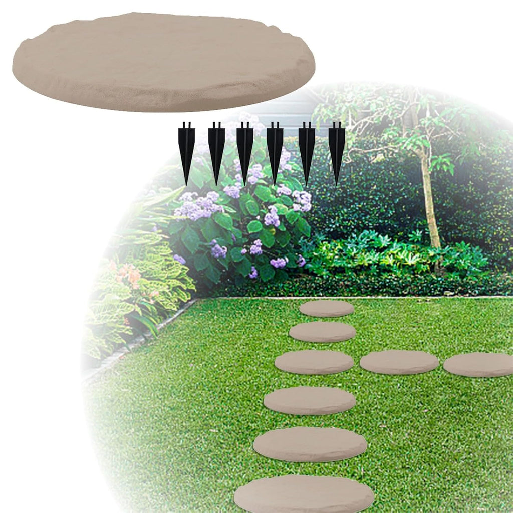 Beige Limestone Resin Garden Stepping Stones Z4246